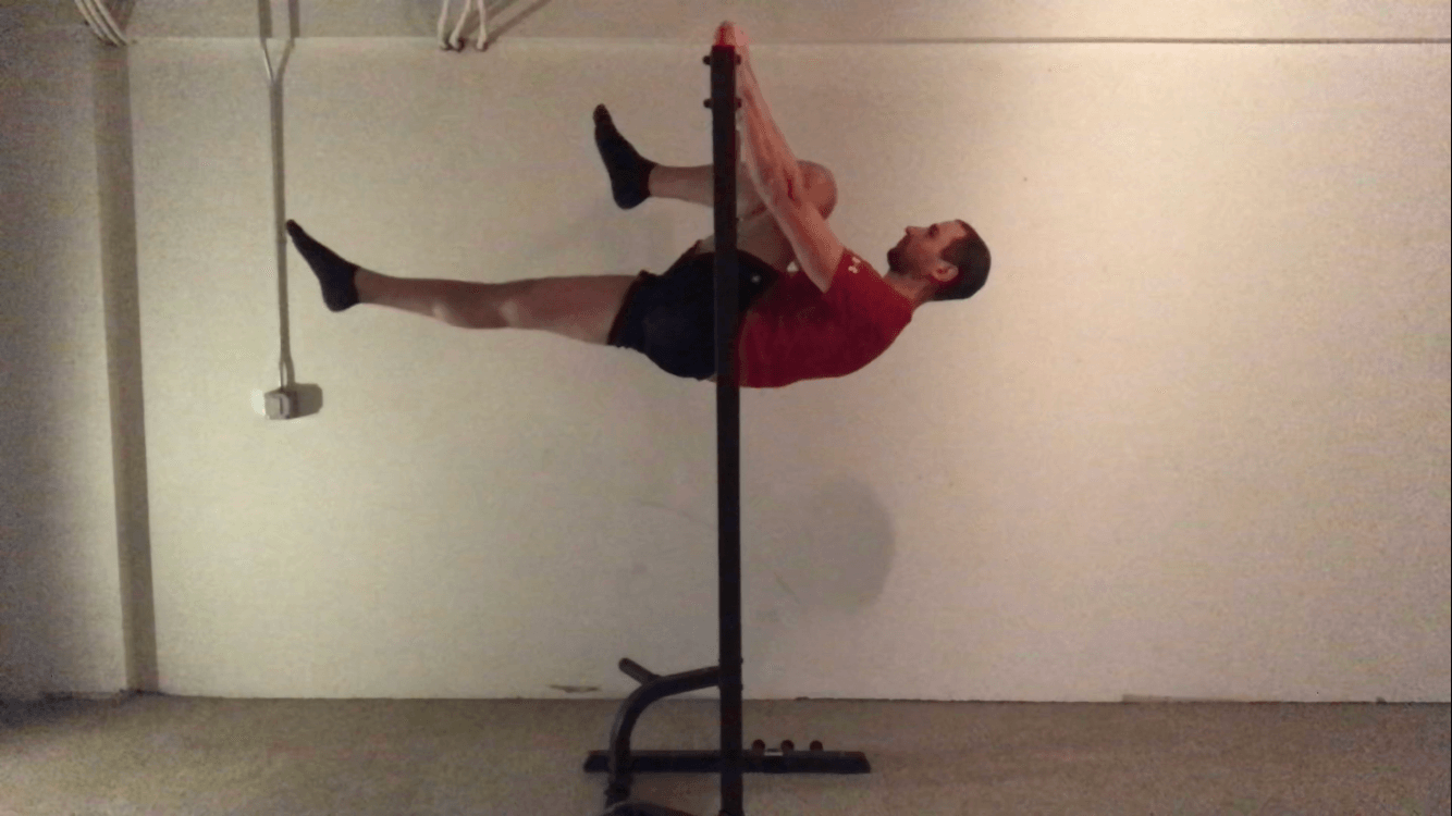 One Leg Tuck Front Lever Example